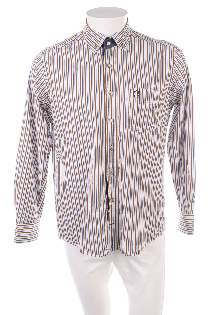 CLAUDIO CAMPIONE - gestreiftes Button-down-Hemd - M