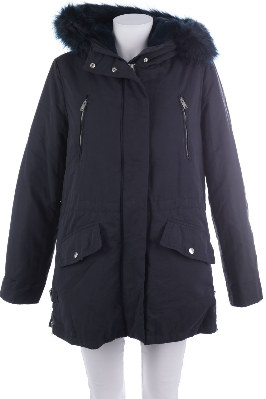 MANGO - Parka mit Fake Fur-Besatz - L