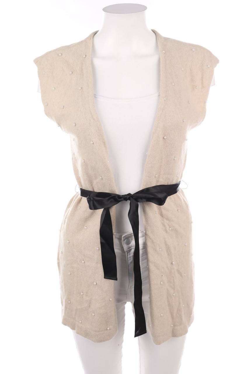 H&M - Strickweste mit Perlen - S