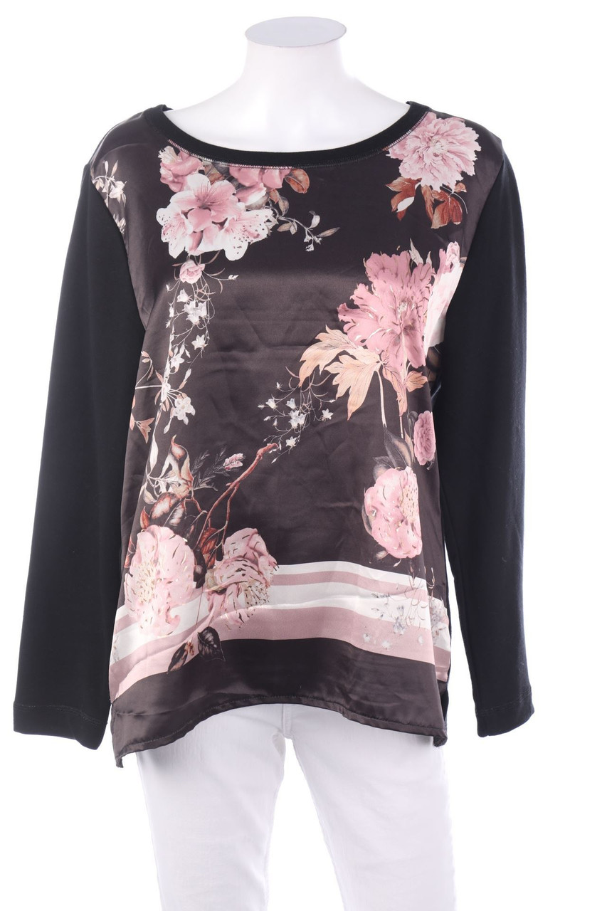 Ohne Label - Sweatshirt mit Blumen-Print - XL