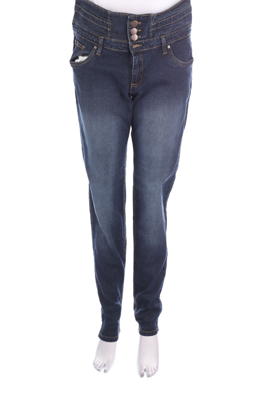 ElleNor - Used Look Straight Cut Jeans - 2XL