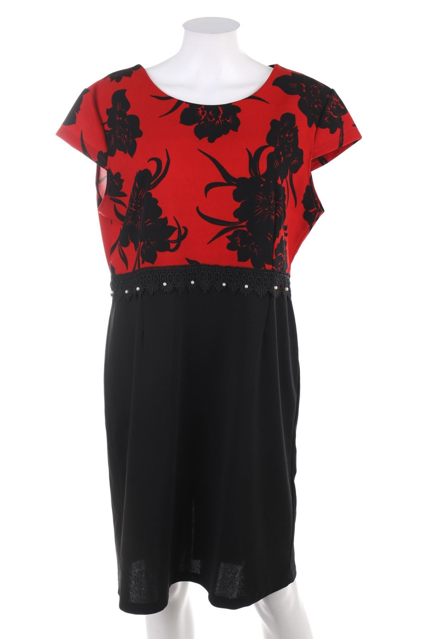 NEW COLLECTION - Etui-Kleid mit Perlen - D 46