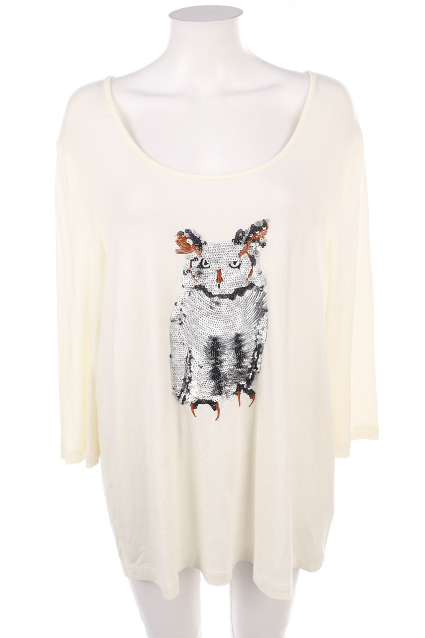 GINA LAURA - Longsleeve-Shirt mit Pailletten - XL