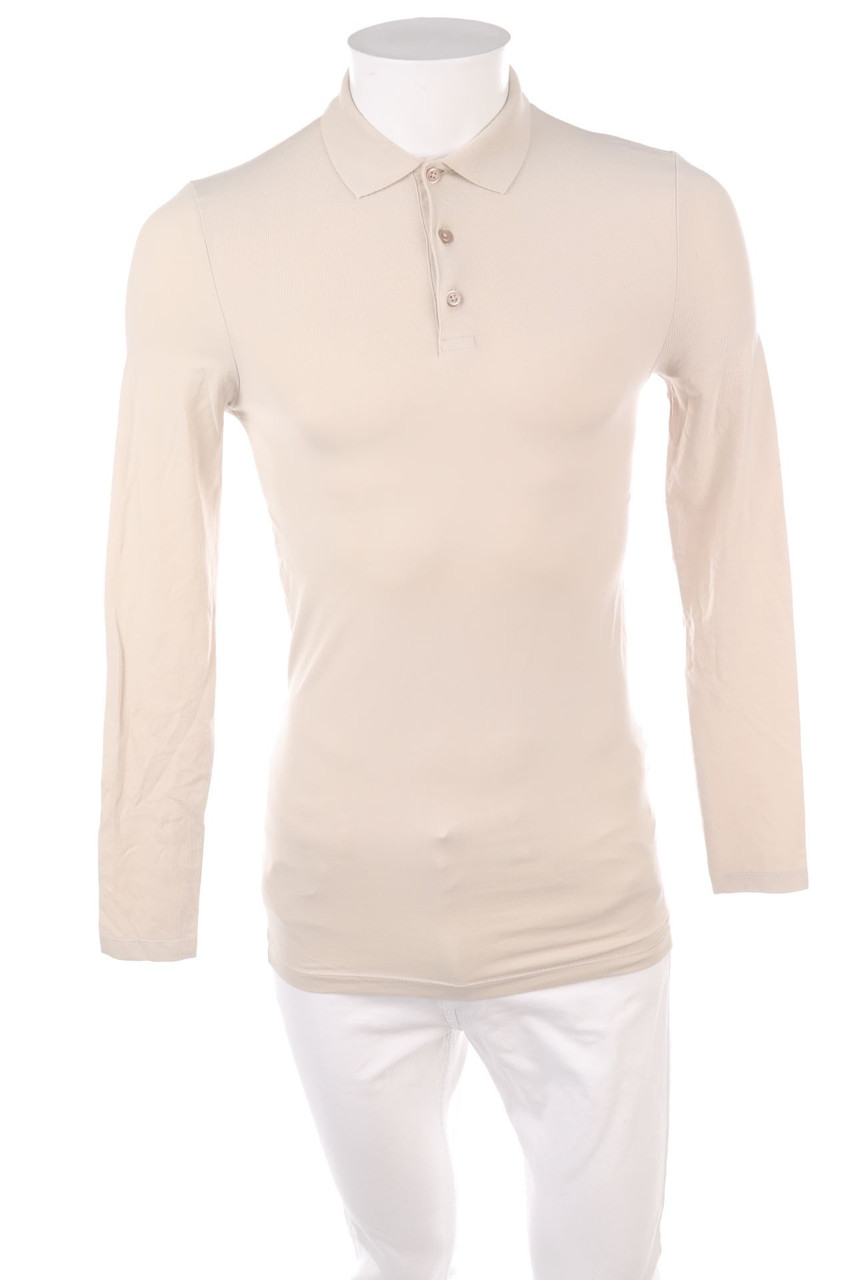 asos - Longsleeve-Poloshirt mit Baumwolle - XS