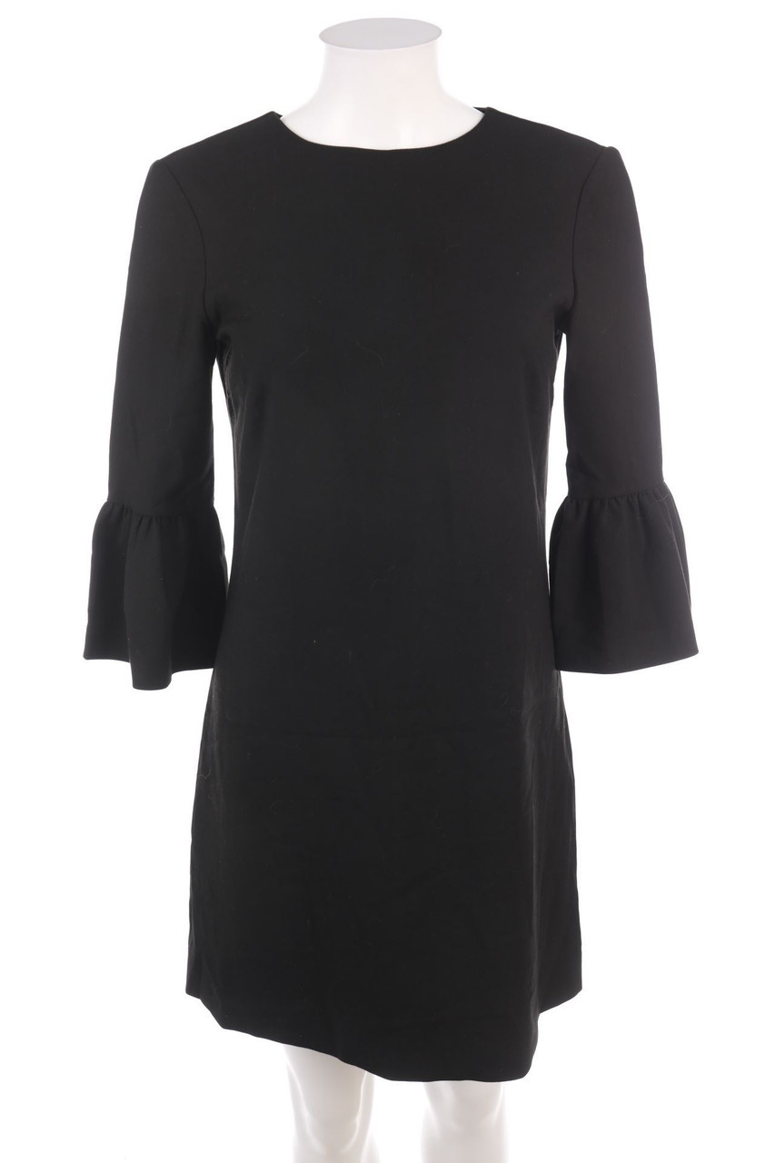 Ohne Label - Shift-Kleid mit Trompetenärmeln - S