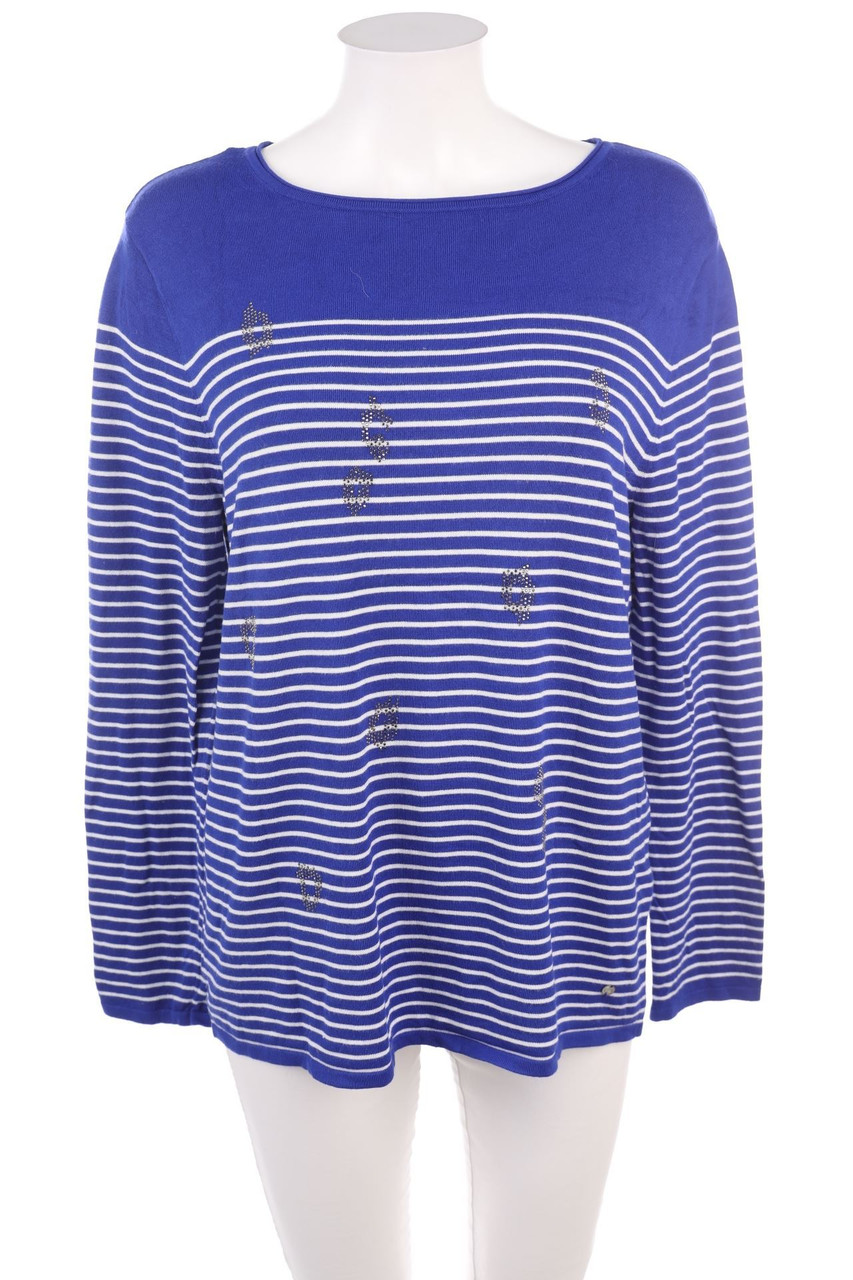 GERRY WEBER - Strick-Pullover mit Strass-Steinen - D 42