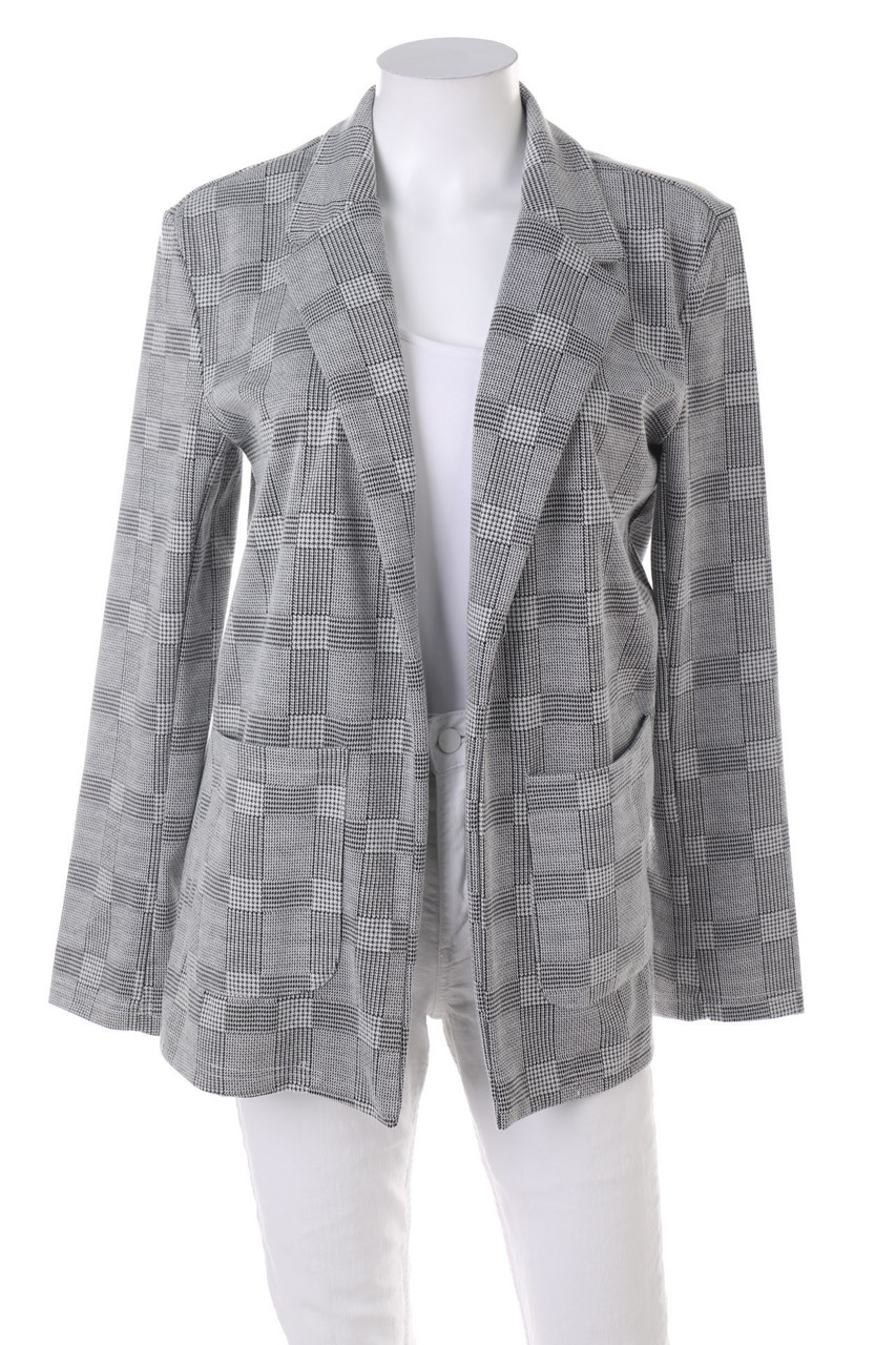 Ohne Label - Blazer mit Karo-Muster - L