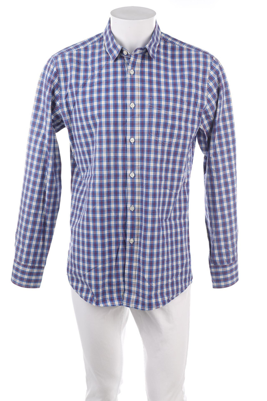 STILE BENETTON - Tartan-Hemd mit aufgesetzten Taschen - 56