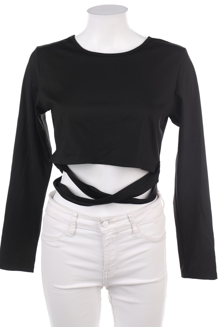 Ohne Label - Cropped-Longsleeve-Shirt - XL