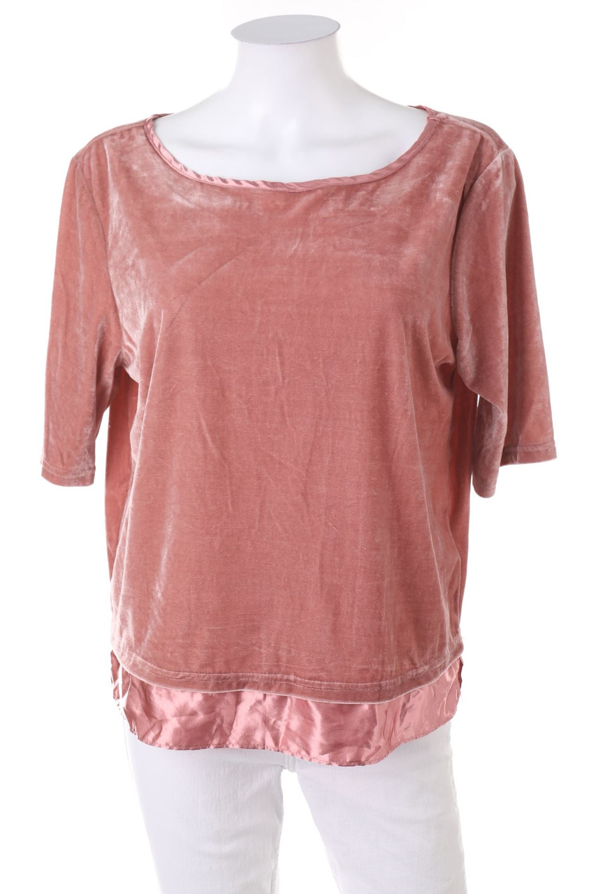 page one - Kurzarm-Shirt aus Samt - M