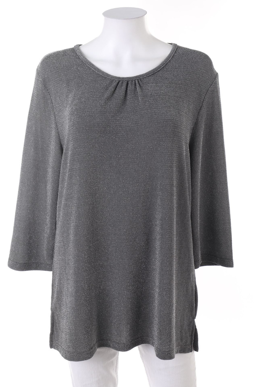 Malva - Longsleeve-Shirt mit Metallic-Effekt - L