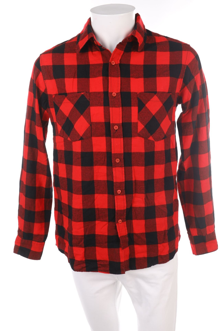 URBAN CLASSICS - kariertes Hemd aus Baumwolle - M