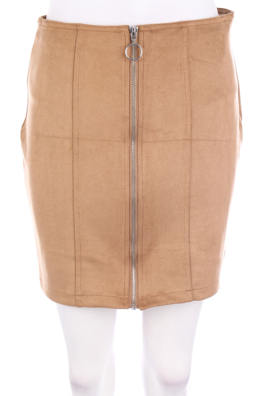 Chicorée - Faux Leather-Mini-Rock - S