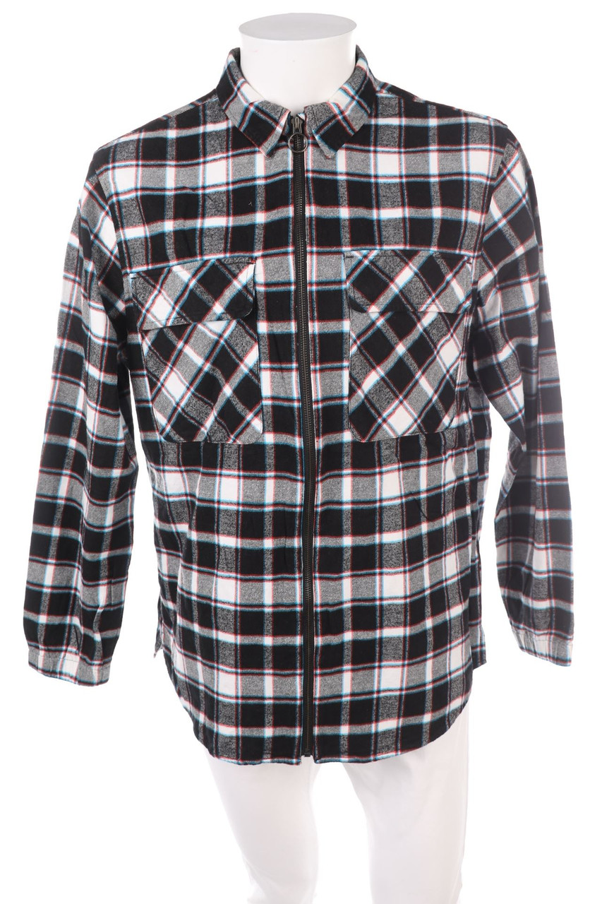 RESERVED - kariertes Hemd mit Zipper - XL