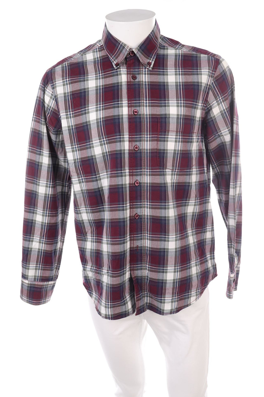 WATSON´S - Baumwoll-kariertes Button-down-Hemd - M