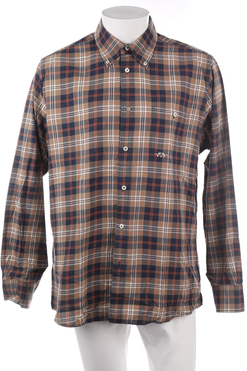SECONDHAND - kariertes Button-down-Hemd - L