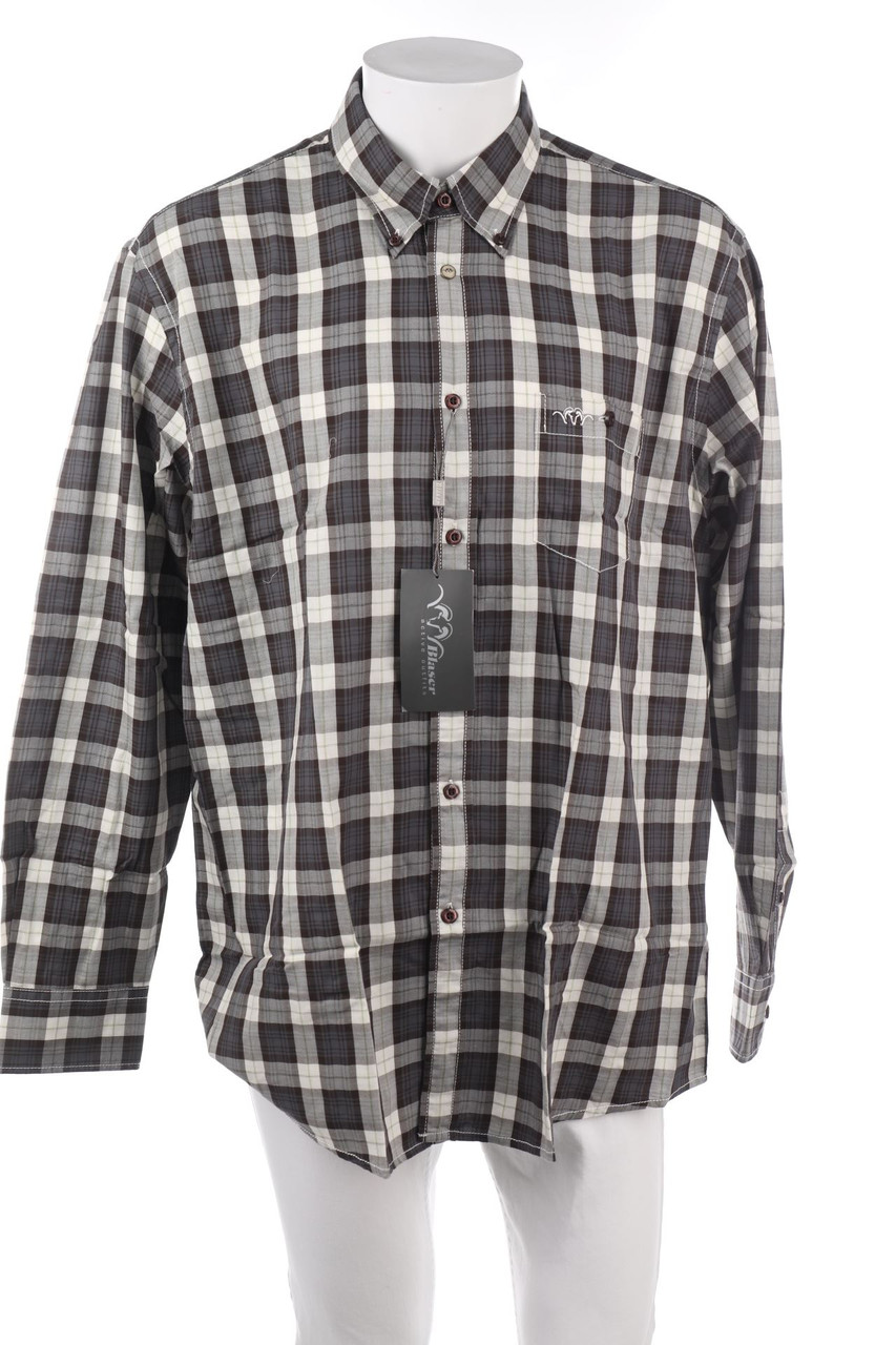SECONDHAND - kariertes Button-down-Hemd - XL