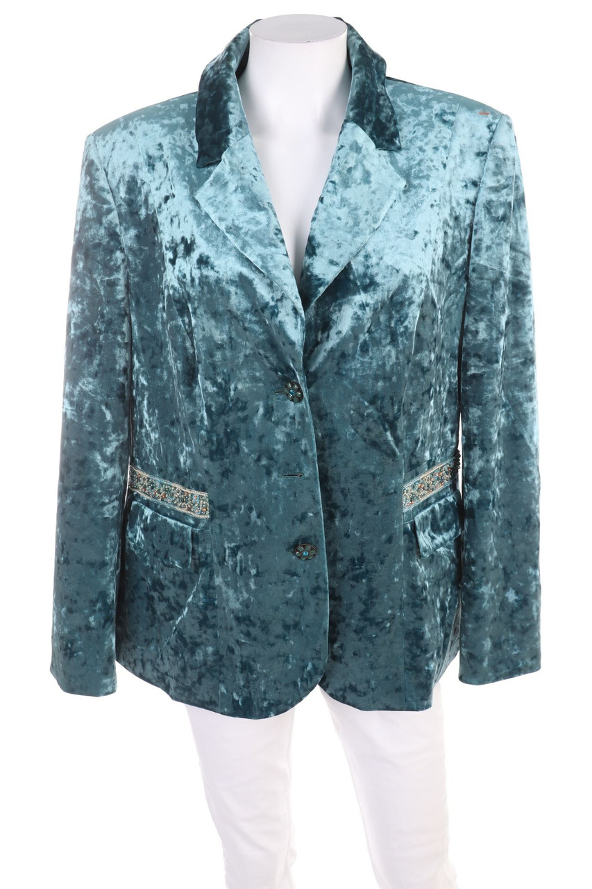 Ohne Label - Samt-Blazer - 3XL