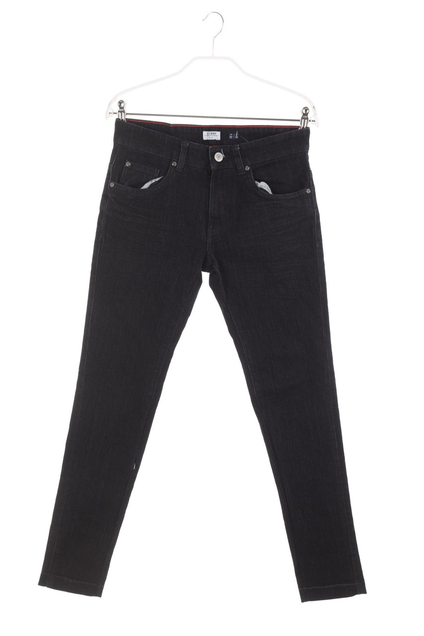 Ohne Label - Dark Denim Skinny-Jeans - M