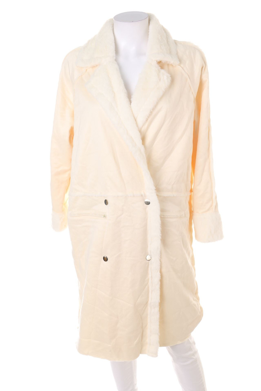 Ohne Label - Fake Fur-Mantel - M