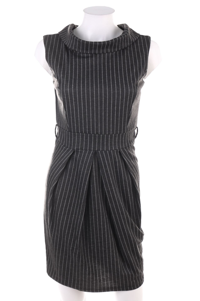 Ohne Label - Etui-Kleid mit Streifen - S