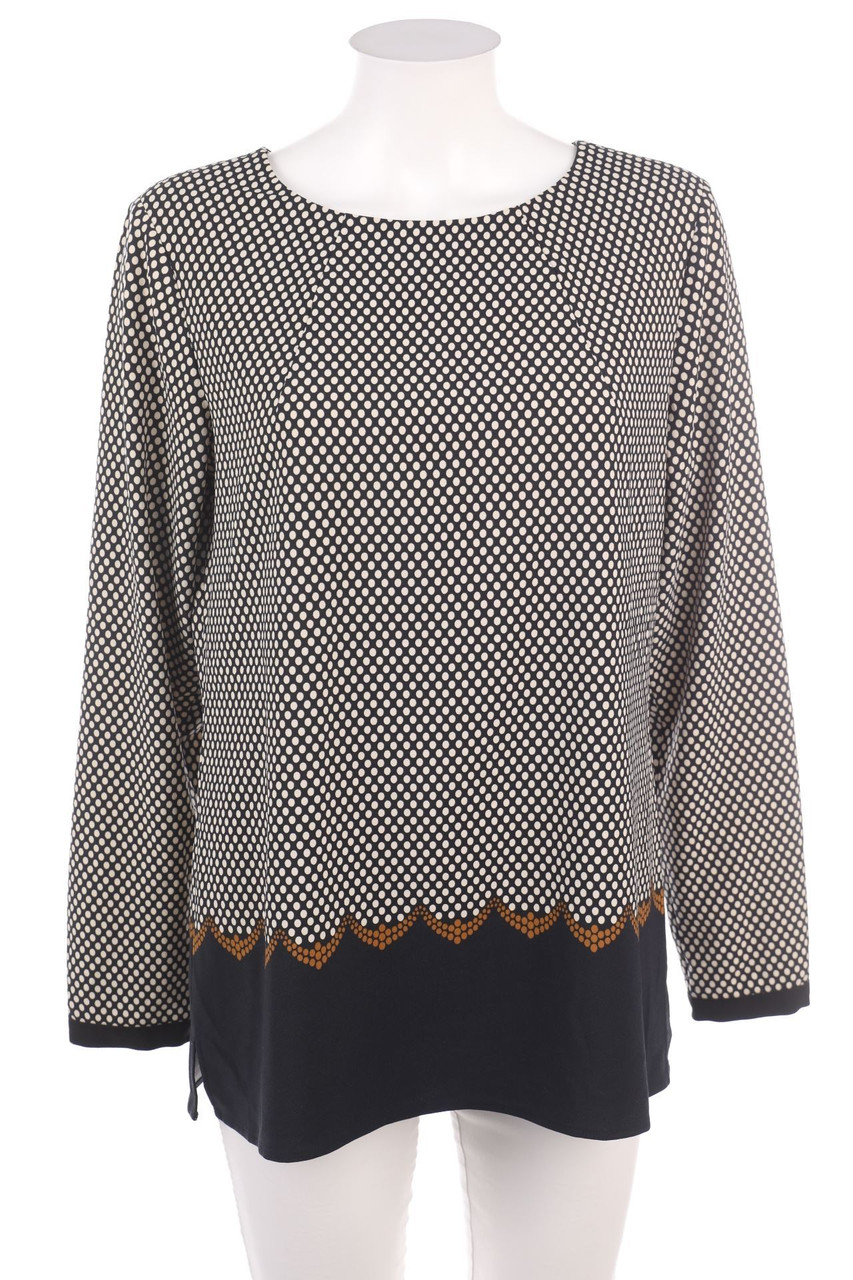 Ohne Label - Bluse mit Punkten - D 44