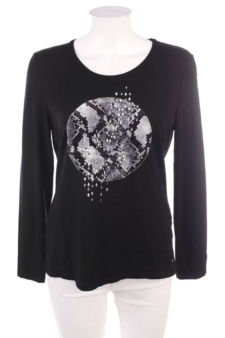 GERRY WEBER - Longsleeve-Shirt mit Flock-Print - D 44