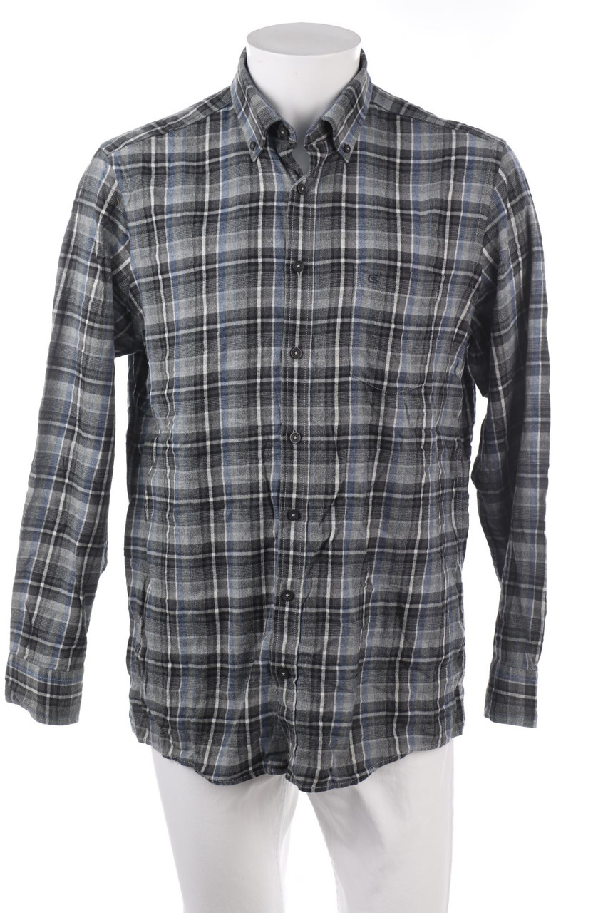 CASA MODA - kariertes Button-down-Hemd - L