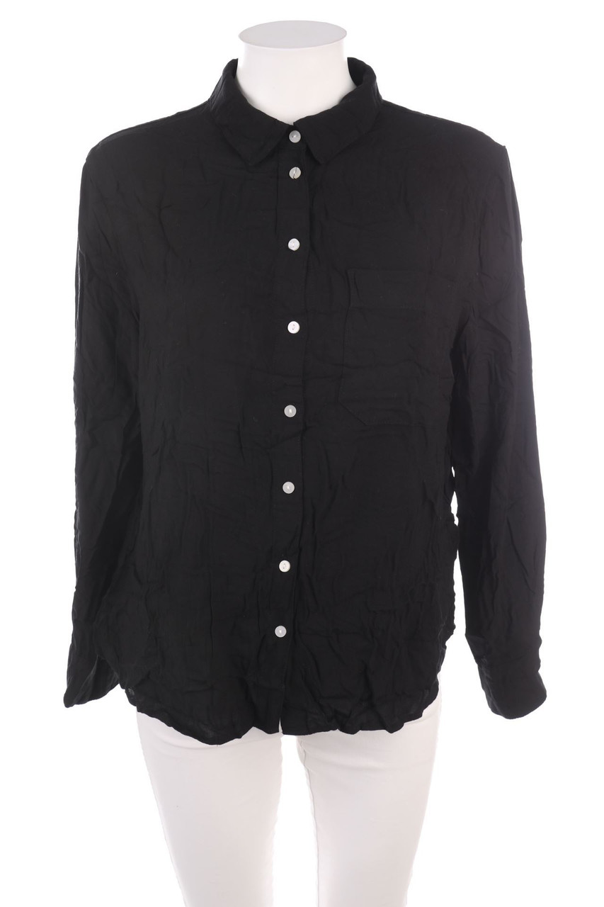 Ohne Label - Hemd-Bluse mit aufgesetzten Taschen - D 40