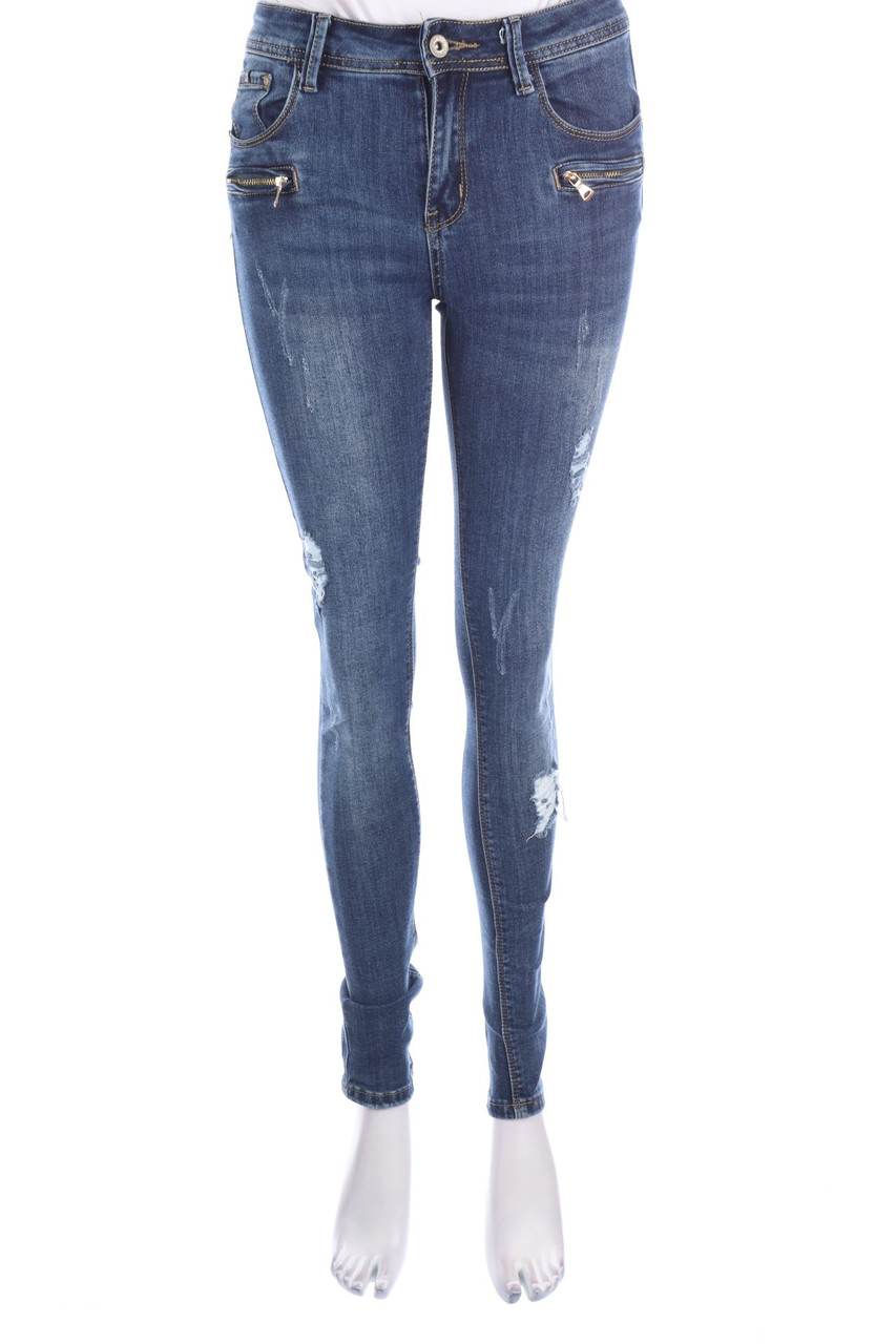 SECONDHAND - Destroyed Skinny-Jeans - M
