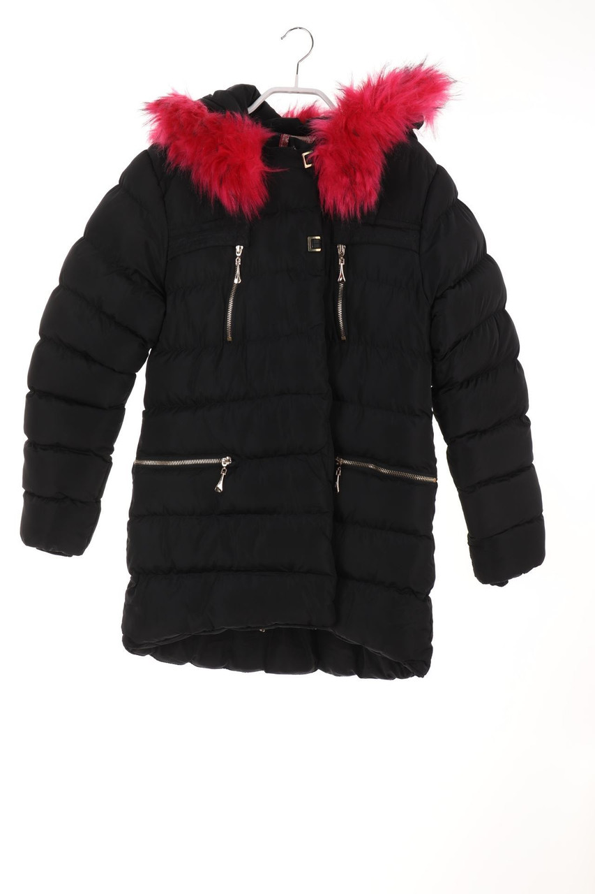 SECONDHAND - Winter-Mantel mit Fake Fur-Besatz - 170