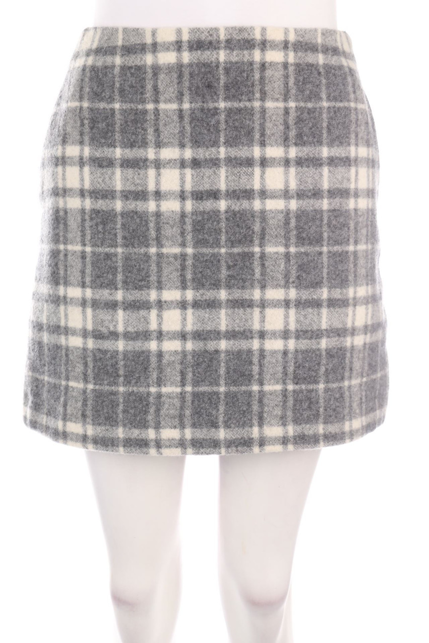 UNIQLO - Karo-Minirock aus Woll-Mix - XS