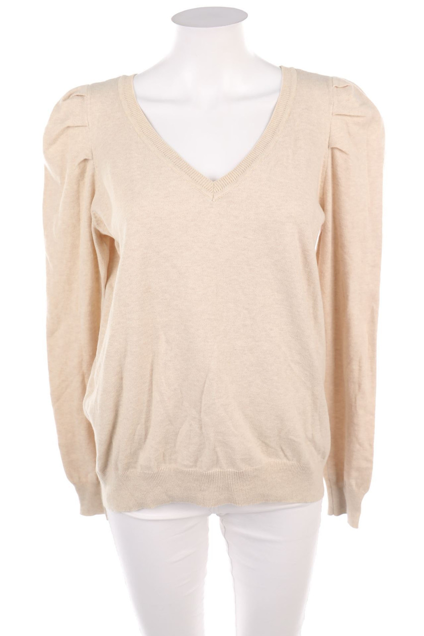 H&M - Strick-Pullover mit Raffungen - D 48