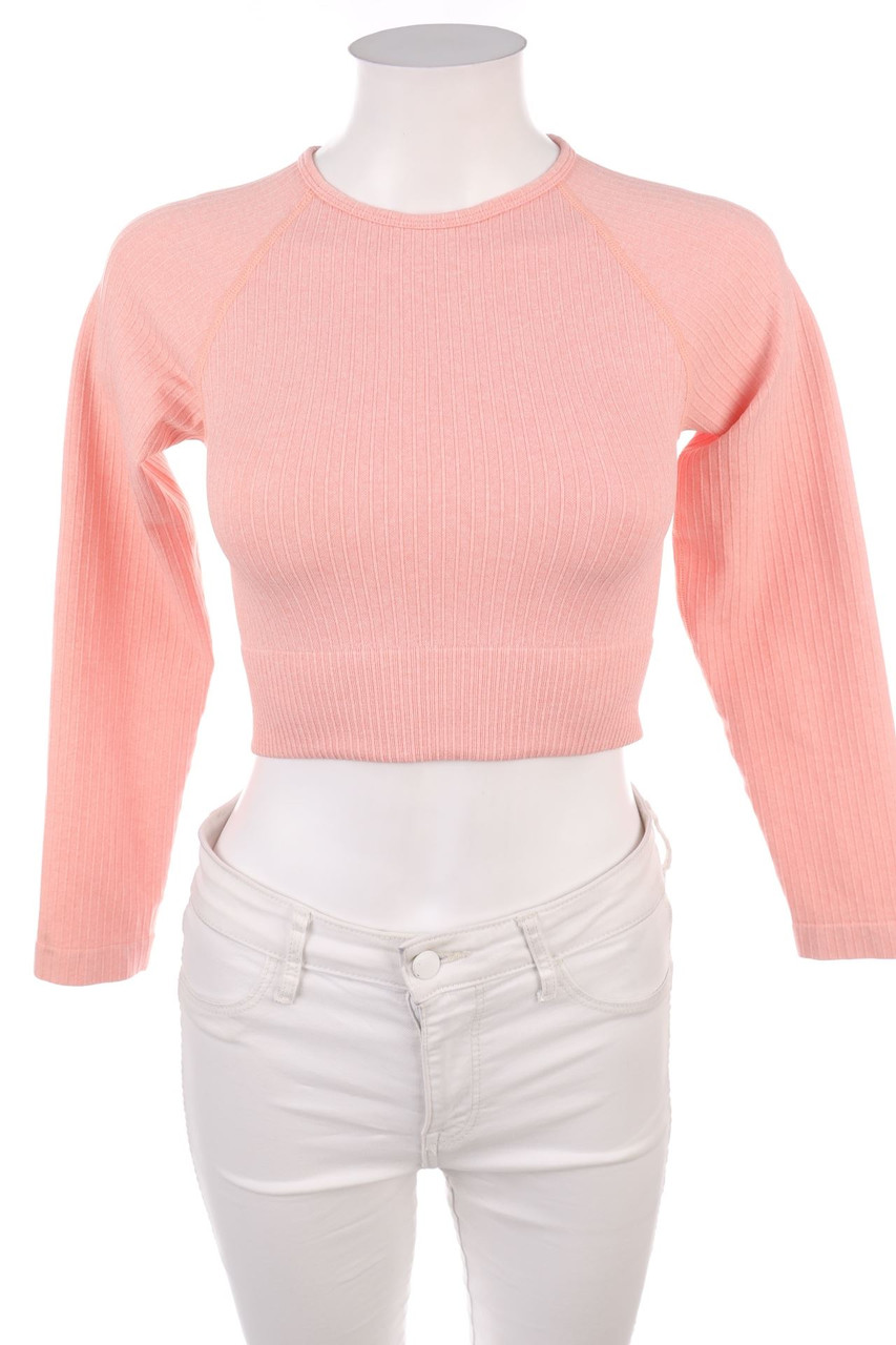 Ohne Label - Cropped-Sport Longsleeve-Shirt - S