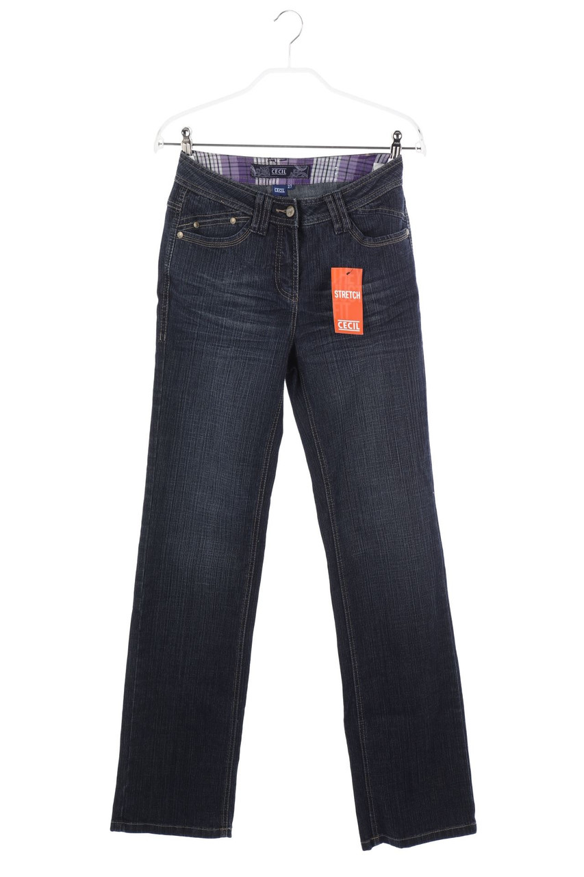 CECIL - Dark Denim Straight Cut Jeans - XS