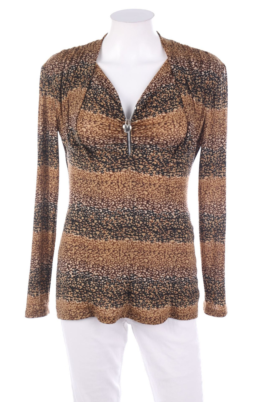 SECONDHAND - Print-Longsleeve-Shirt im Layer Look - D 36