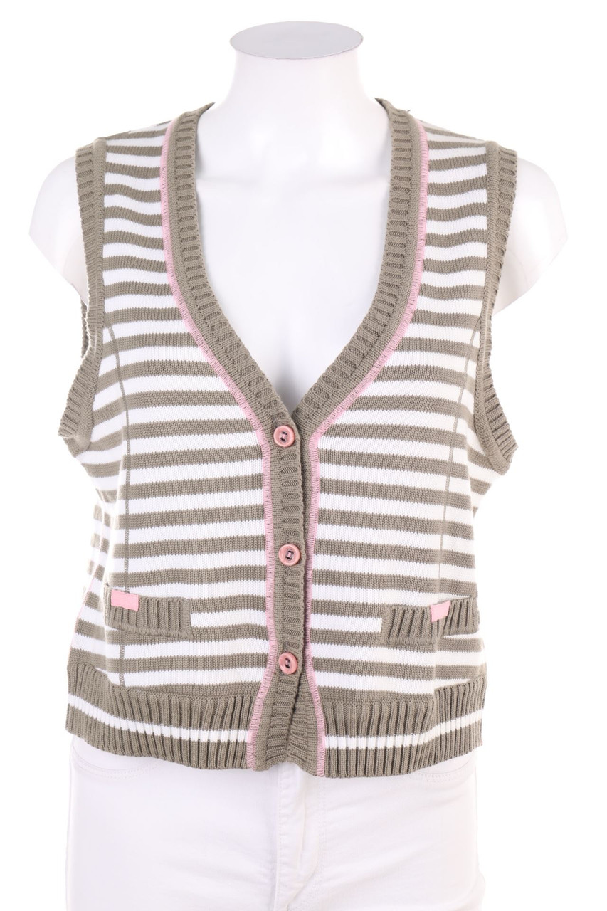 BONITA - Strickweste mit Streifen - M