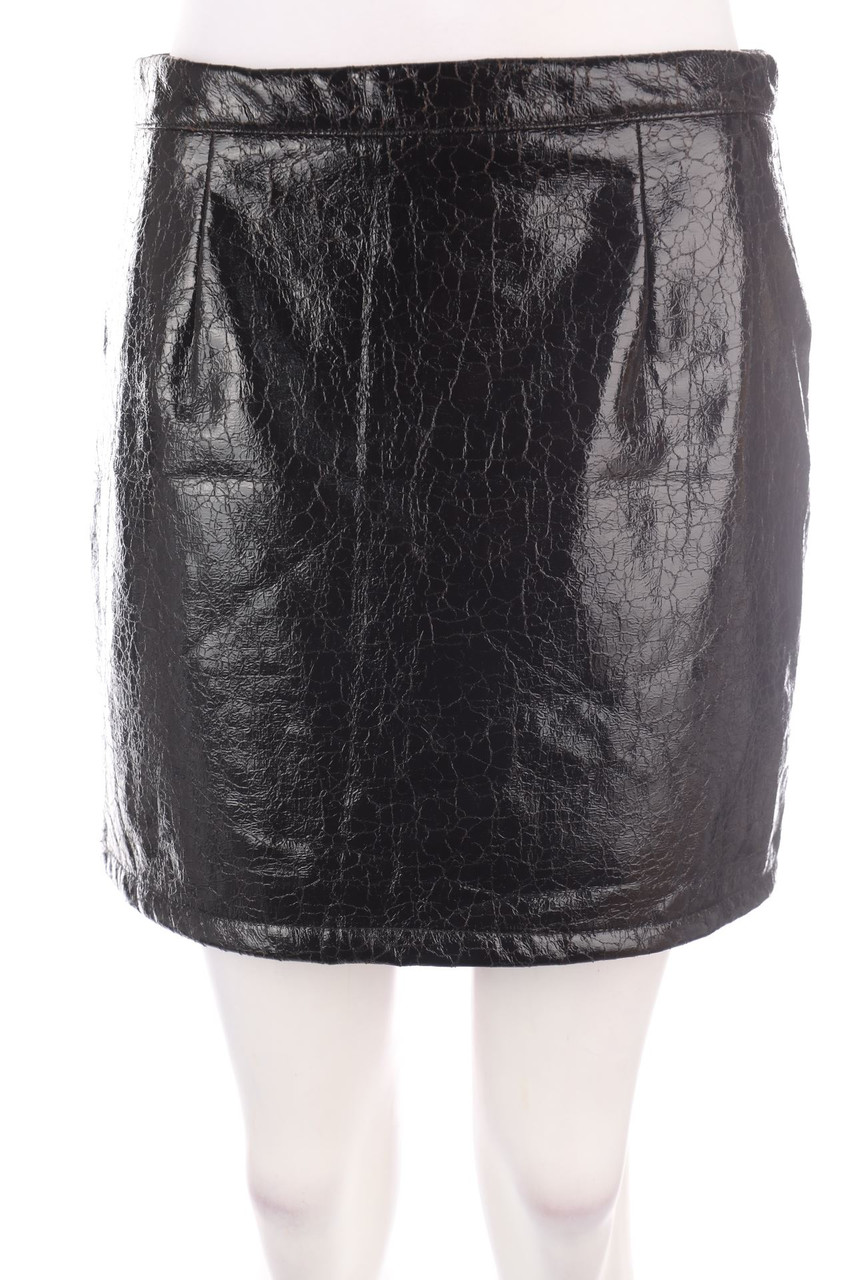 PRIMARK - Faux Leather-Mini-Rock - M