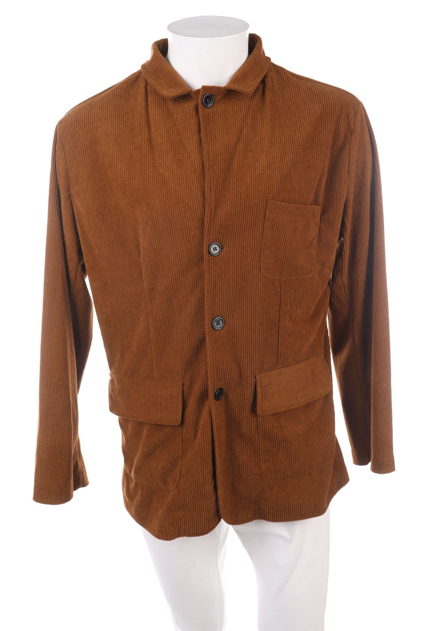 Ohne Label - Cord-Hemd mit aufgesetzten Taschen - 60