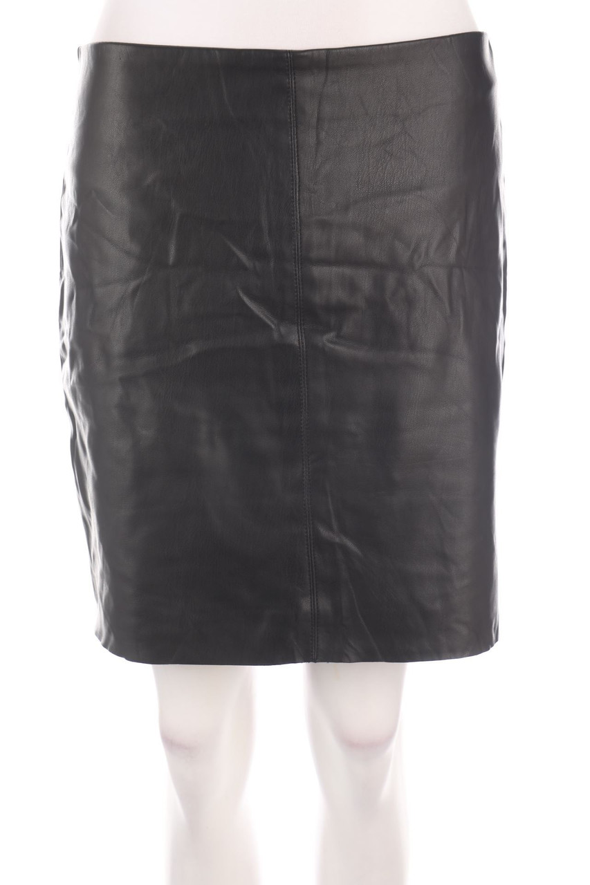 promod - Faux Leather-Mini-Rock mit Reißverschluss - D 40