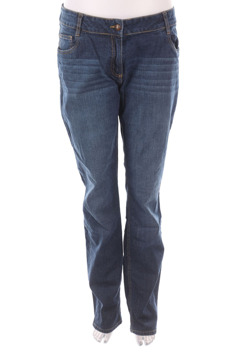 CAMAÏEU - Used Look Straight Cut Jeans - XL