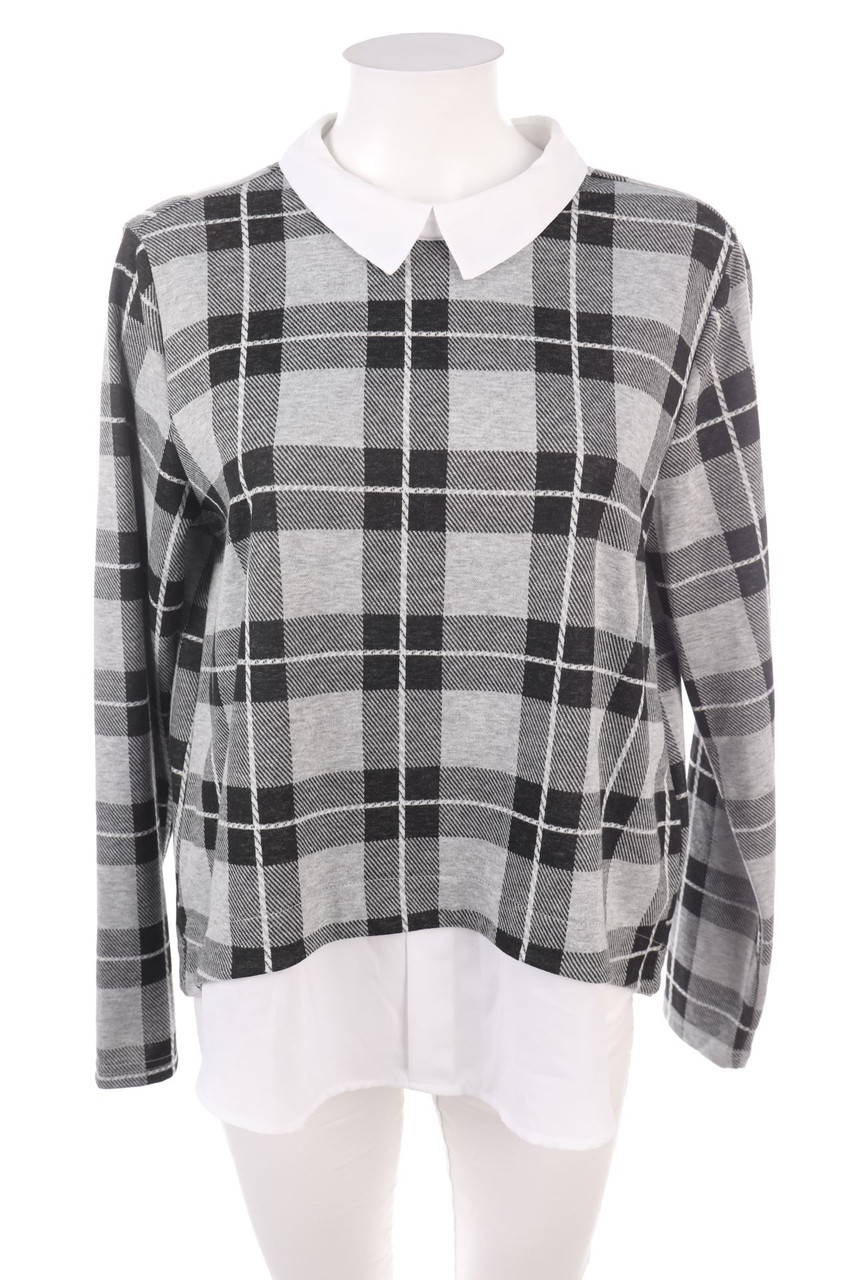 FB SISTER - Karo-Strick-Pullover - L