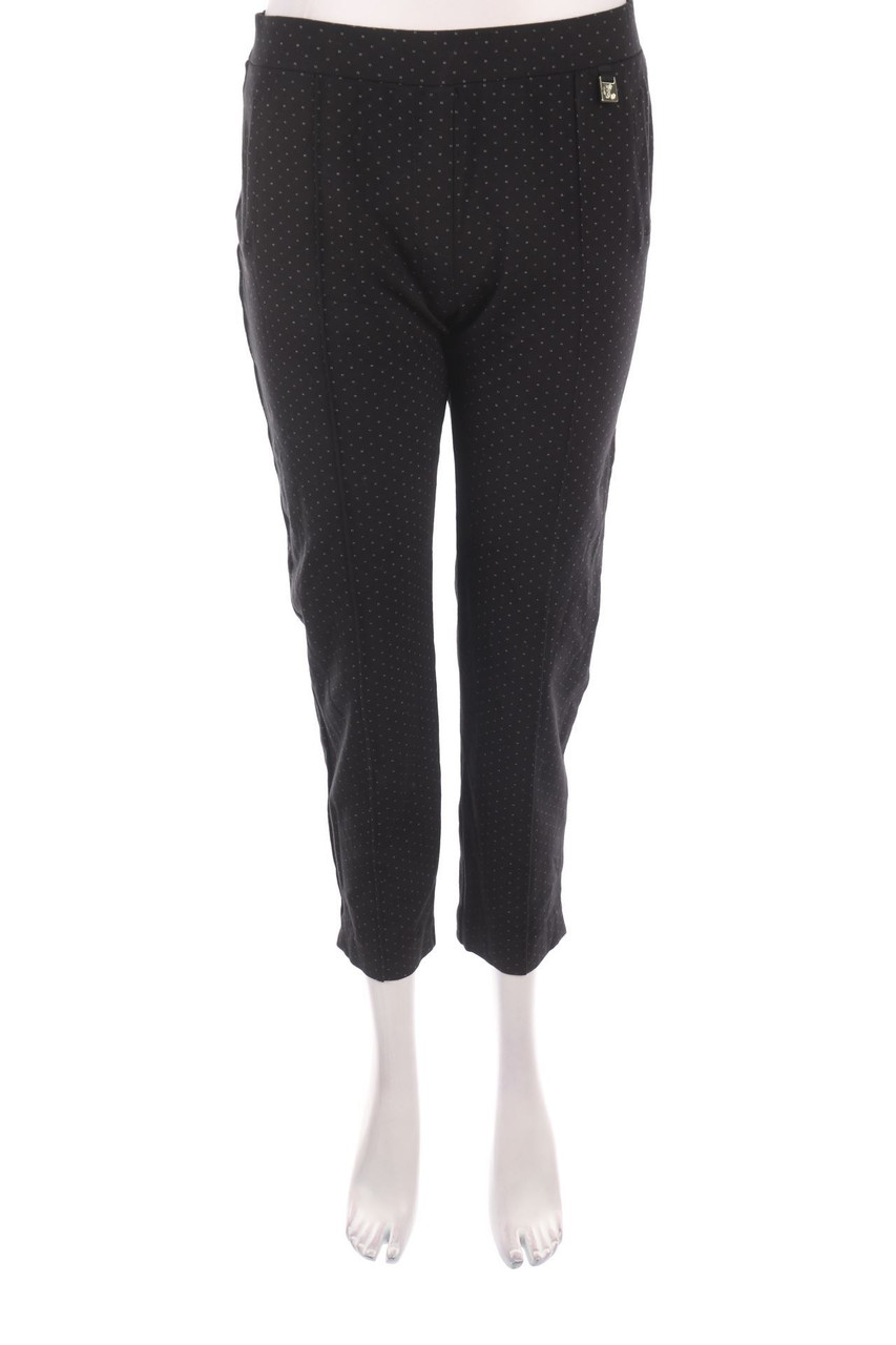 CARLA FERRONI - Jogger-Hose mit Pünktchen - D 38