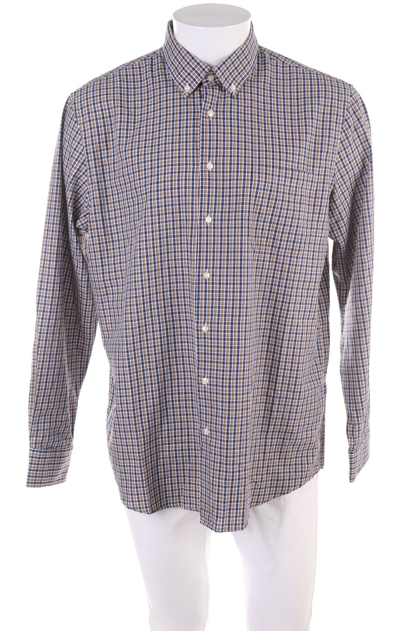C&A - kariertes Button-down-Hemd - L