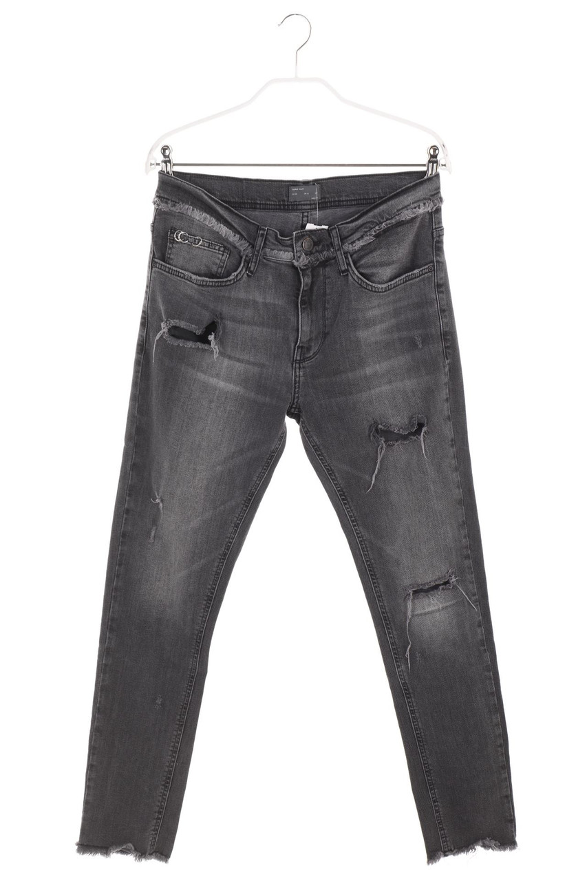 ZARA - Destroyed Straight Cut Jeans - M
