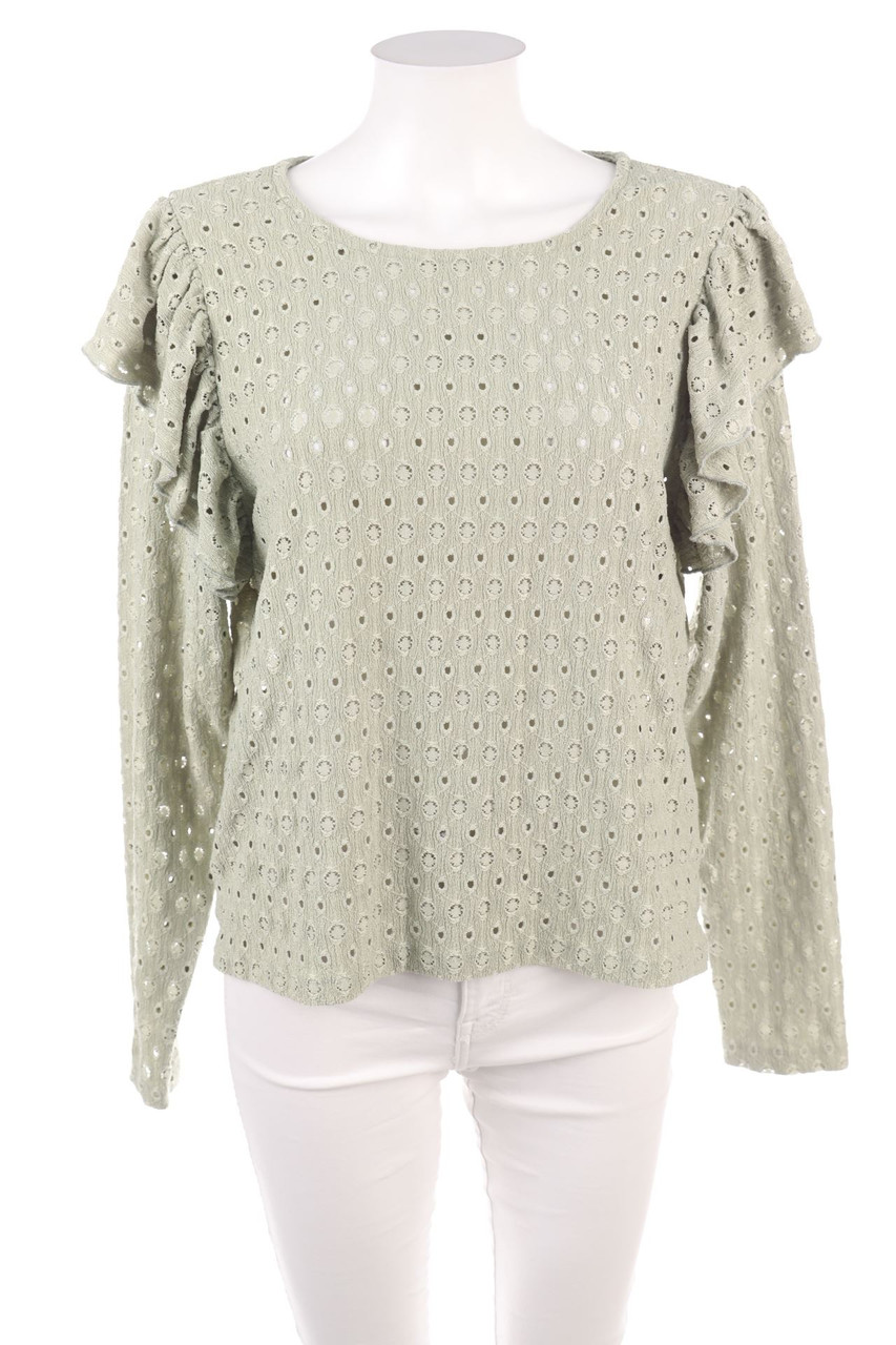 pieces - Volant-Bluse - L