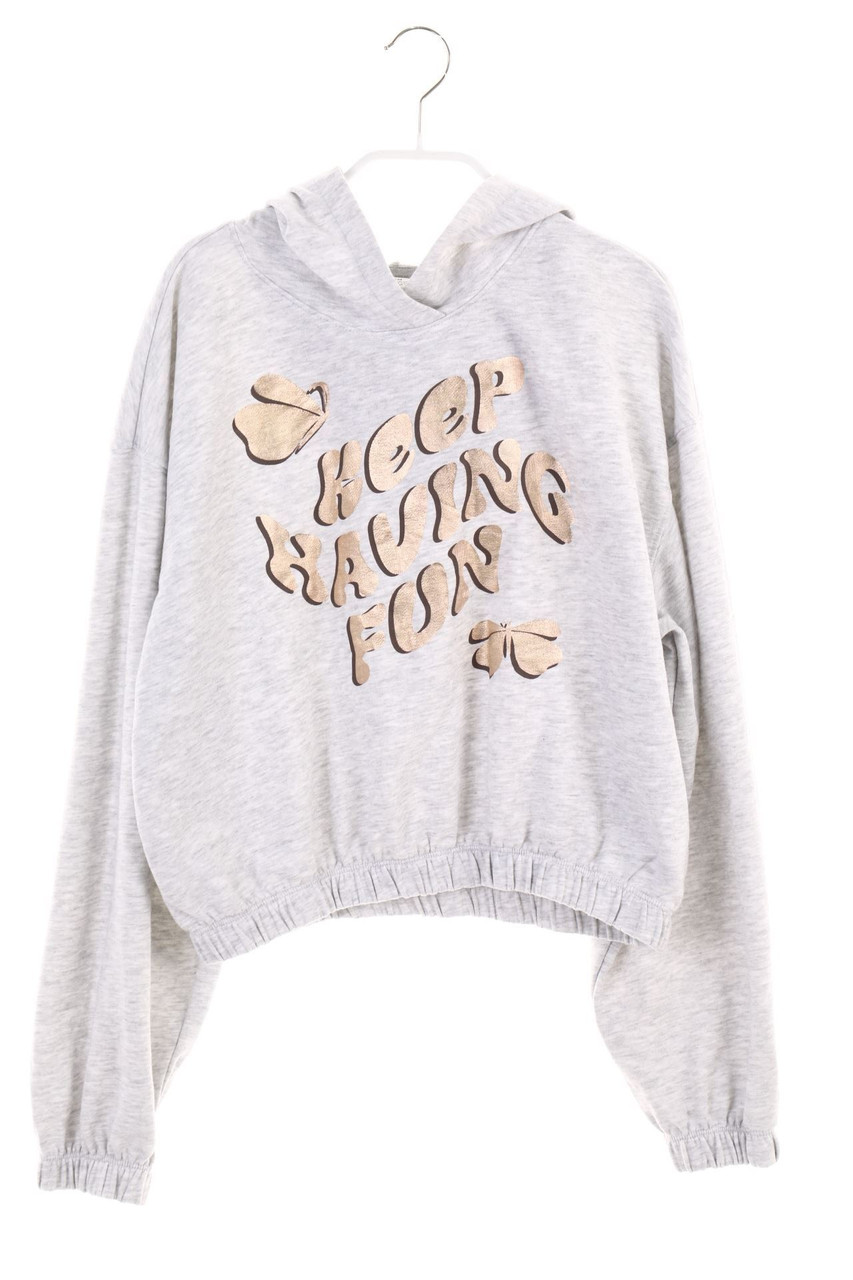 H&M - Kapuzenpullover/Hoodie mit Statement-Print - 170