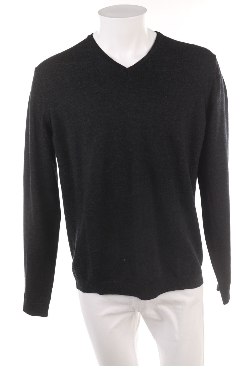 MAERZ MUENCHEN - Schurwoll-Pullover mit V-Neck - 58