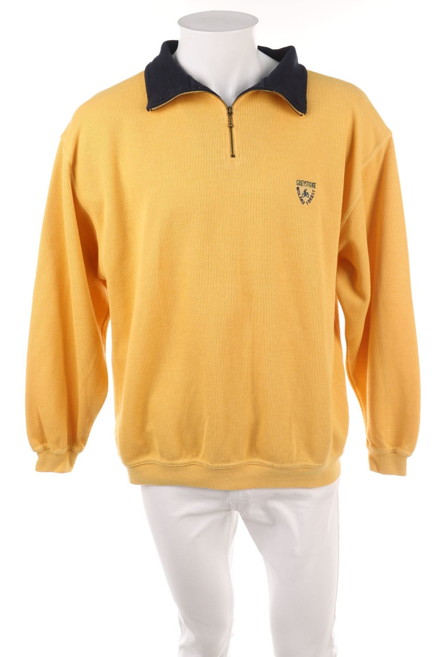 GREYSTONE - Troyer-Pullover mit Logo-Stickerei - 62