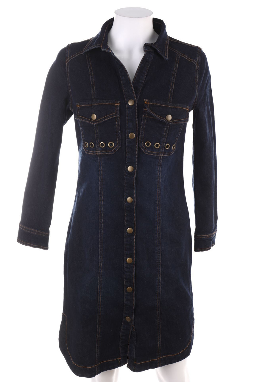 creation L - Jeanskleid mit aufgesetzten Taschen - D 36